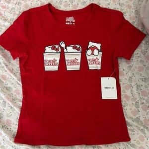 Hello kitty cup a noodles tee!